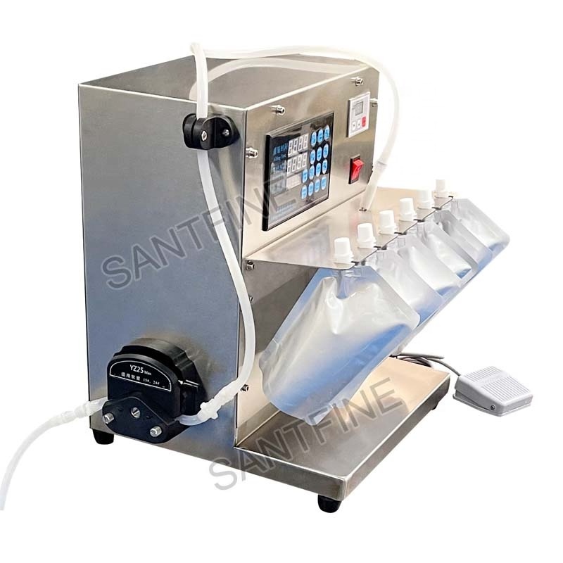 Cheap Small Business Oil Soya bean Milk Juice Soup Liquid Spout Pouch Bag Filling Packing Machine