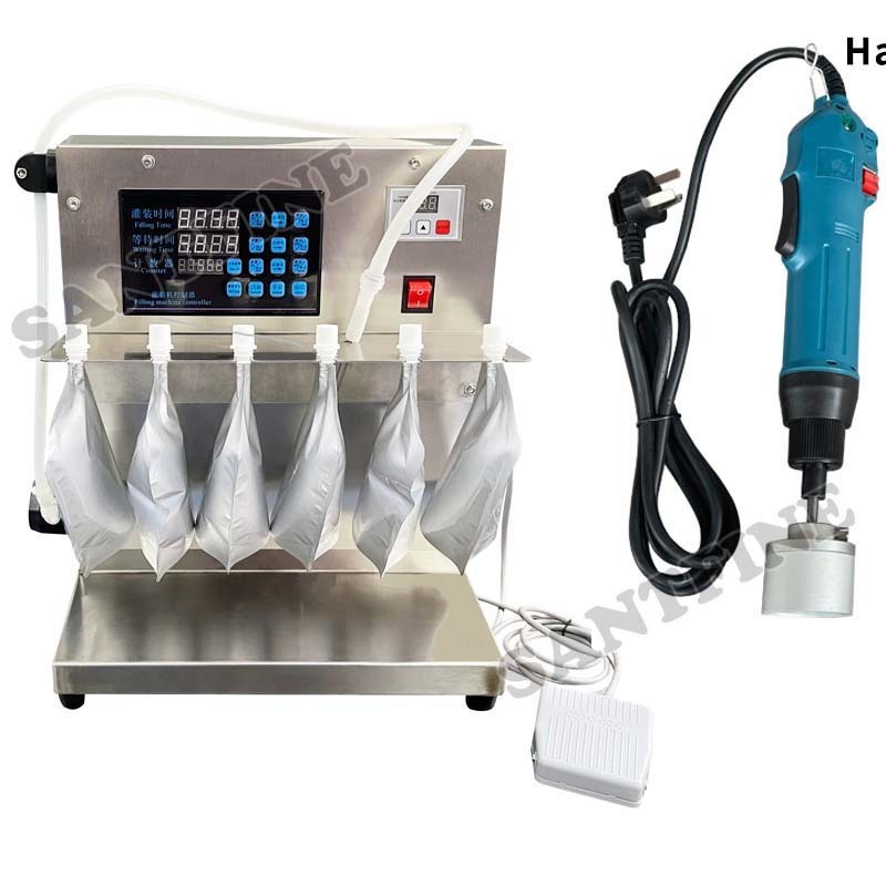 Cheap Small Business Oil Soya bean Milk Juice Soup Liquid Spout Pouch Bag Filling Packing Machine