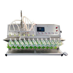 6 Head Nozzles Spout Pouch Juice Liquid Self-supporting Bag Filling Capping Machines for Soybean Milk