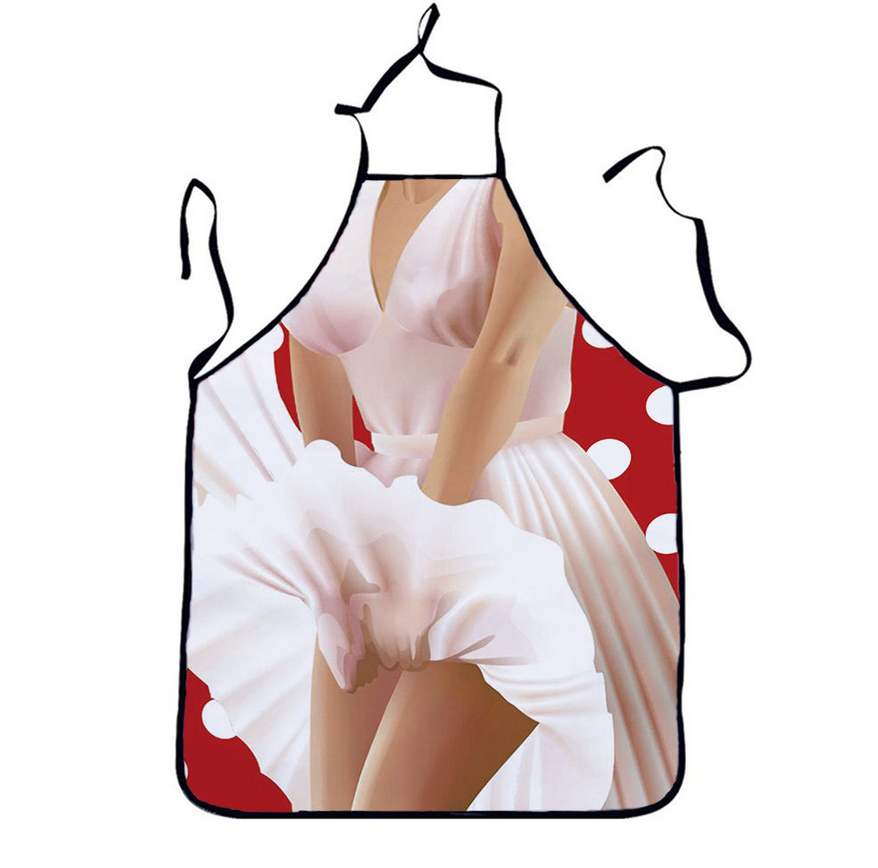 Sexy Christmas Party Kitchen Apron Girl Women Funny Aprons Dinner Party Cooking Costumes Adult Cozinha Tablier Cuisine Pinafore