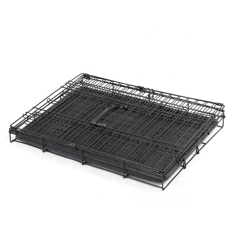 High Quality Cheap Custom Size Portable Foldable Metal Wire Zinc Pet Cage Dog Crate