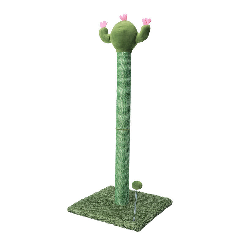 Modern Luxury Pet toys Large Cactus Cat Climbing Frame Green Post style Tree for Cats Featuring Cactus Design