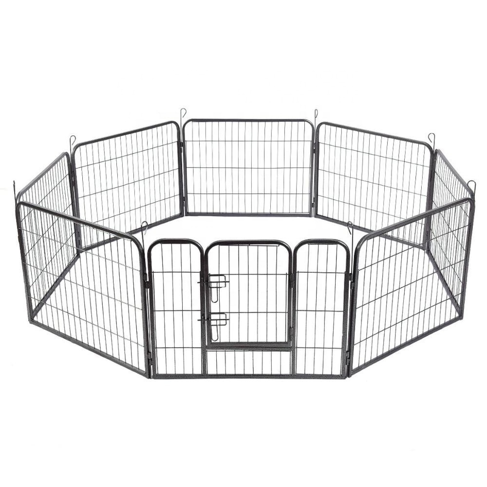 Custom Folding Outdoor Large Metal Pet Dog Playpen Puppy Exercise enclosure Fence With 8 Panels