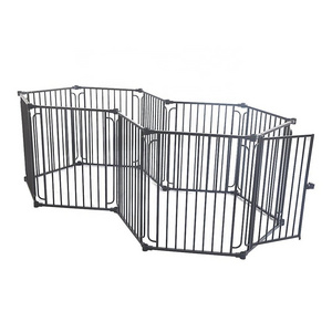 Safety Backyard Outdoor Pet Dog Rabbit Run Fence Kennel With Lock For 10 Panels