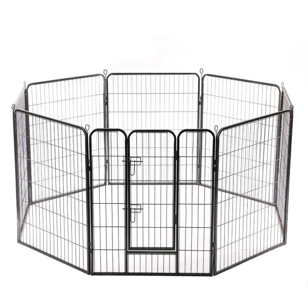 Custom Folding Outdoor Large Metal Pet Dog Playpen Puppy Exercise enclosure Fence With 8 Panels