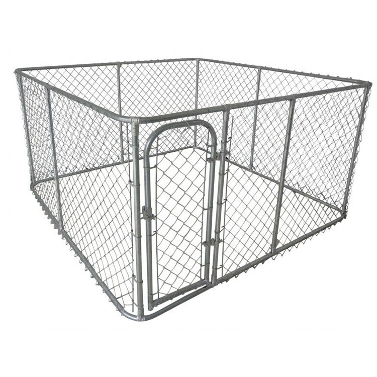 Classics Style Large Outdoor Chain Link Modular Kennel Crate For Heated Dog Run