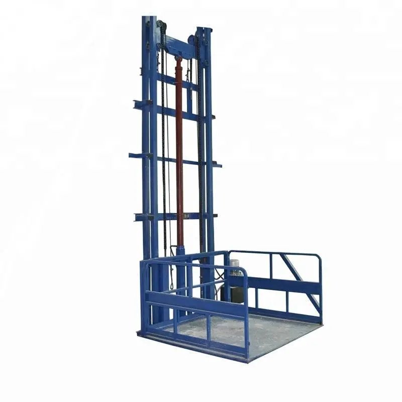 Easy Assembled Warehouse Factory Stable Loading Cargo Lift Hydraulic Steel Frame Goods Lift  500kg to 5000kg