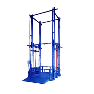 Easy Assembled Warehouse Factory Stable Loading Cargo Lift Hydraulic Steel Frame Goods Lift  500kg to 5000kg