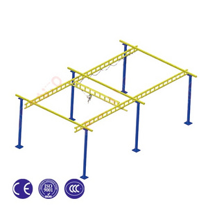 Low Deadweight Floor Supported Free Standing Bridge Crane 500kg 1000kg with Manual Operation for Sale