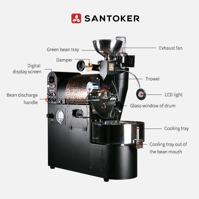 Santoker R3 1kg 2kg 3kg Bluetooth app ben roasters coffee roaster coffee bean roasting machine