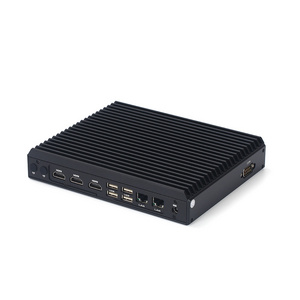 Cheap atom mini computer Industrial Fanless J6412 MINI PC With 3 HDM 2 LAN 6 USB