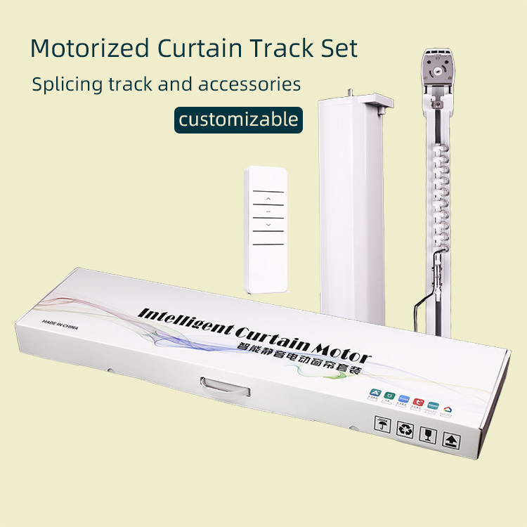 6.2 Tuya Wifi Zigbee Smart Curtain Motor Opener Aluminum Motorized Curtain System Automatic Electric Curtain Track