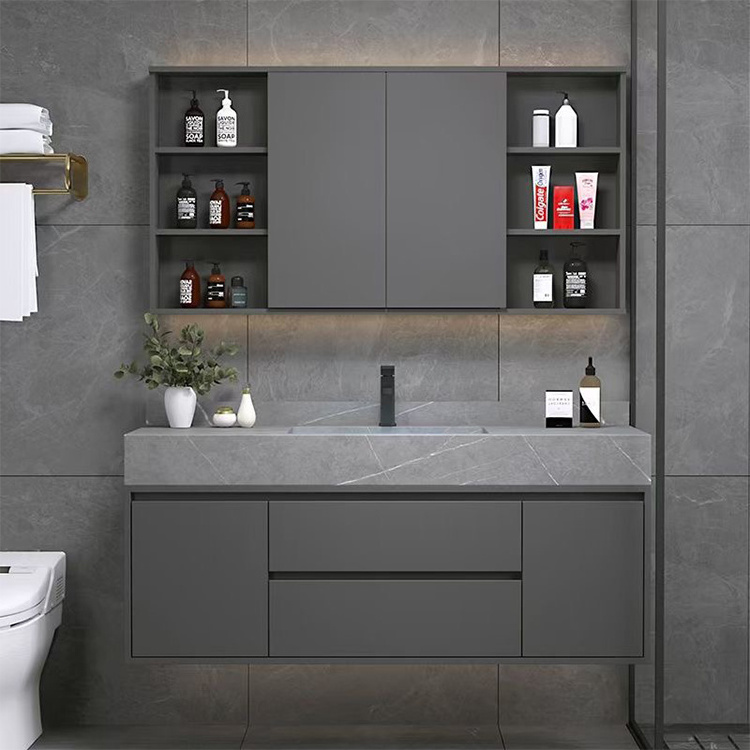 Storage for led luxury new modern under the washbasin for the bathroom unit wood vanity sink black bathroom cabinet