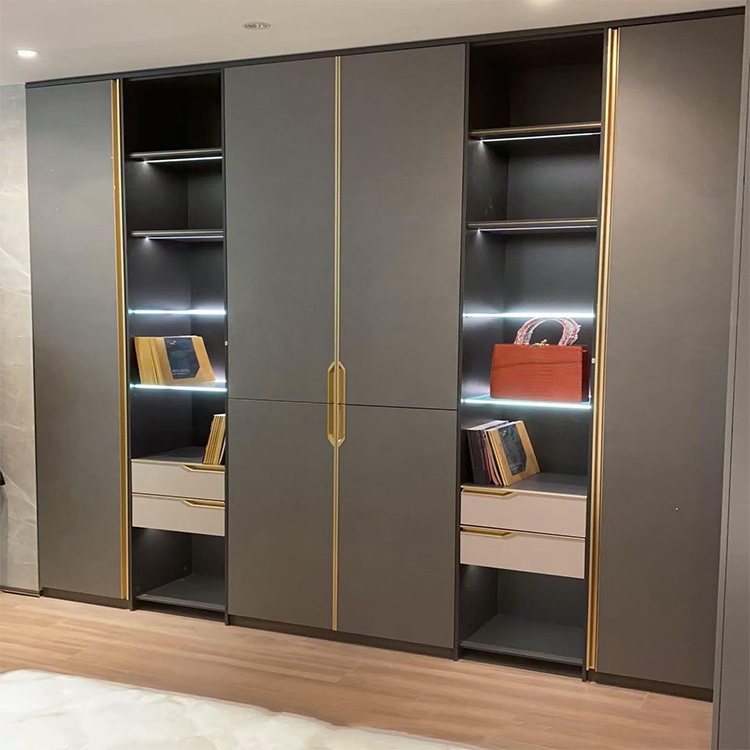 SANTOPOVA cabord modern cabinet with mirror 2022 wardrobes with dressing table bedroom furniture wood closet wardrobe