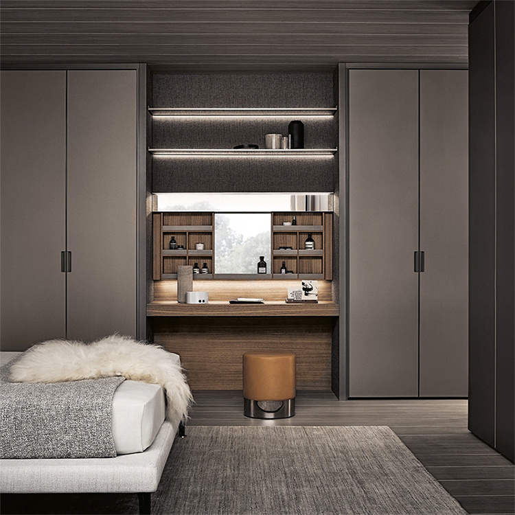 SANTOPOVA cabord modern cabinet with mirror 2022 wardrobes with dressing table bedroom furniture wood closet wardrobe