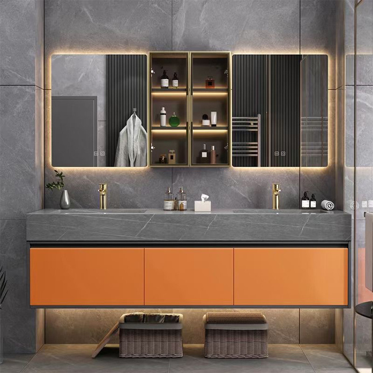 Storage for led luxury new modern under the washbasin for the bathroom unit wood vanity sink black bathroom cabinet