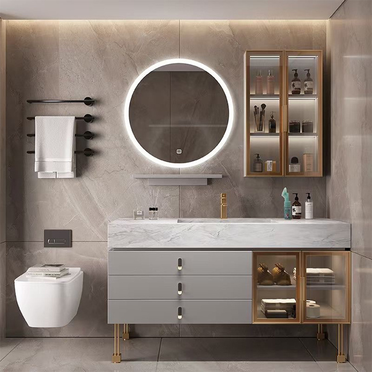 Storage for led luxury new modern under the washbasin for the bathroom unit wood vanity sink black bathroom cabinet