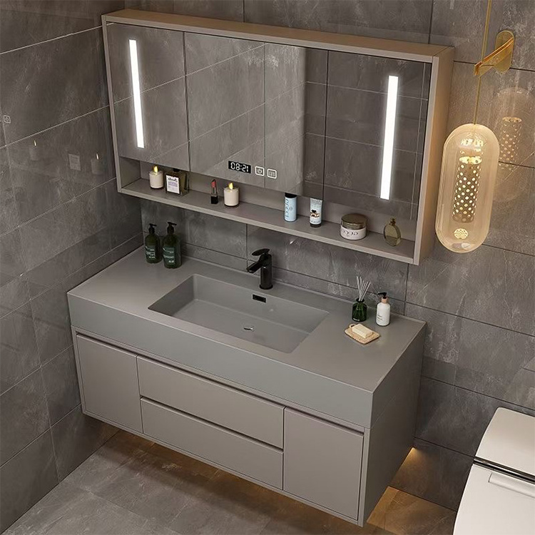 luxury wall mount floating modern wall cabinet bathroom vanity with mirror sink mirror bathroom vanity cabinet