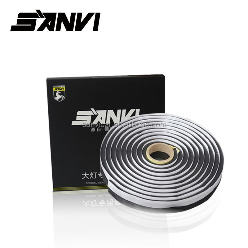 Sanvi Waterproof Butyl Adhesive Sealant Tape for Auto Windshield Snake Glue Headlight Retrofit Car Light Replacement tool