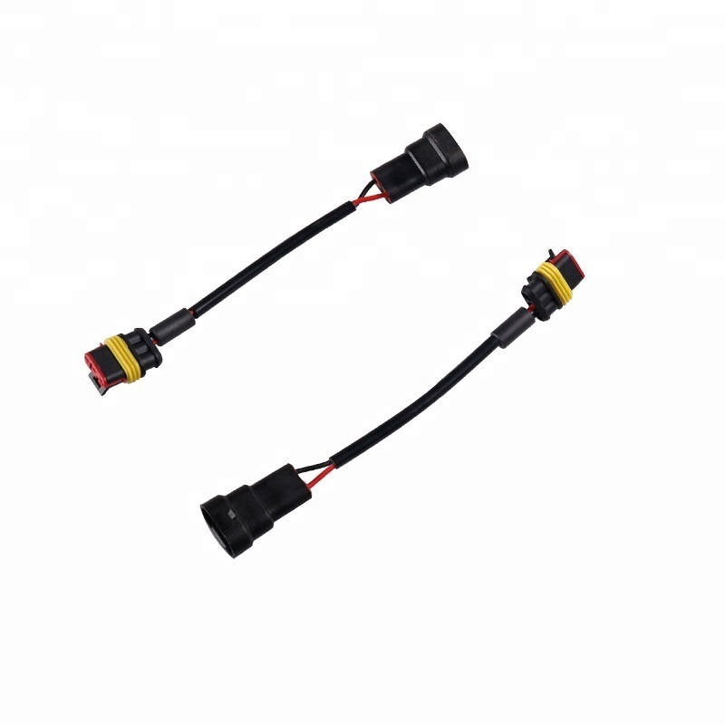 SANVI High Quality HID Ballast Adapter Cable with Ceramic Ring Plug ballast Connector for D1S D3S Ballast to Bulb Harness Cable