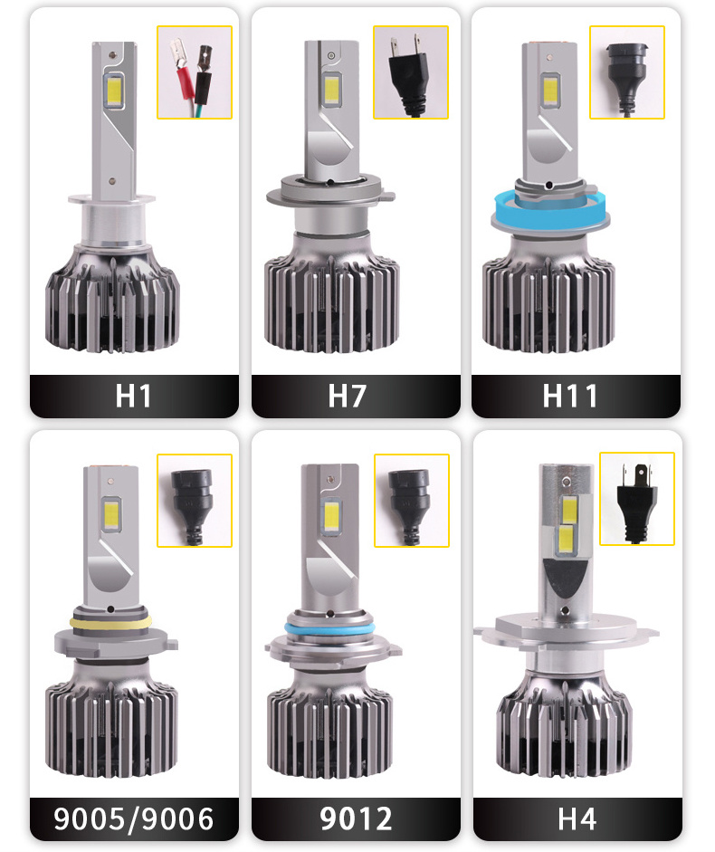 Newest Wholesale OEM ODM C6 H1 H4 H7 H11 9005 9006 9012 6000K 55W 3 Heat Pipe LED Headlight Bulbs Plug Play Auto Lights