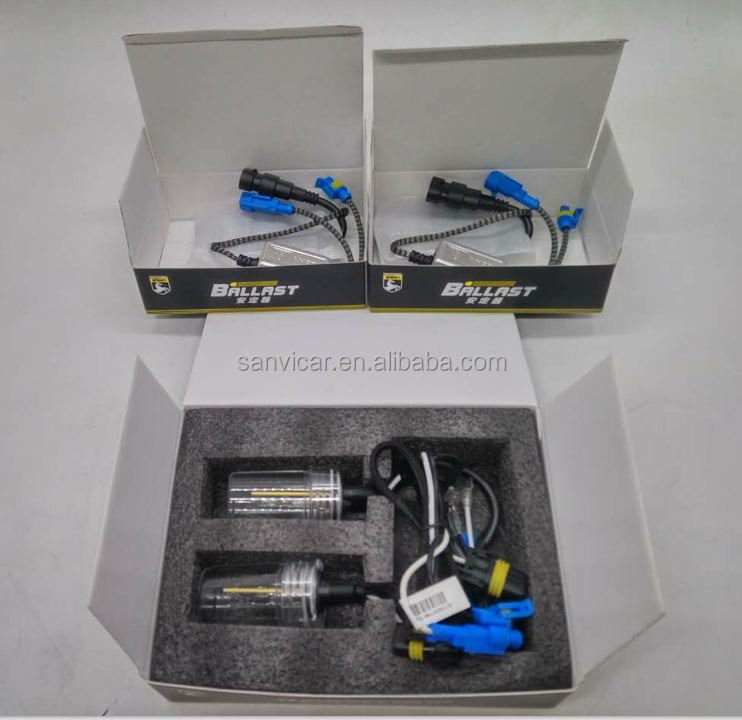 Sanvi HID Projector Lens Headlight Conversion kit With 35W Ballast and HID Bulbs H1 H7 H11 D1 D2 Xenon HID Auto Bulbs