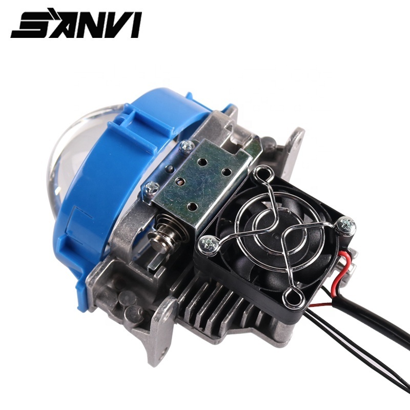 Sanvi 2023 Latest Factory Price Bi LED Projector Lens 35W 5500K Headlights for Universal Car Motors Bright Beam LED Bulbs