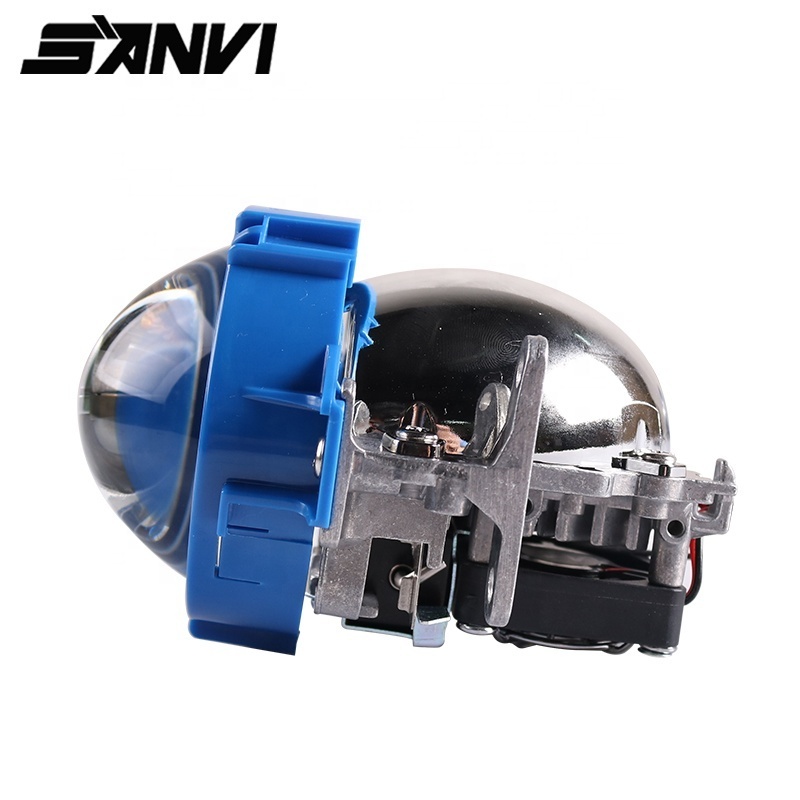 Sanvi 2023 Latest Factory Price Bi LED Projector Lens 35W 5500K Headlights for Universal Car Motors Bright Beam LED Bulbs