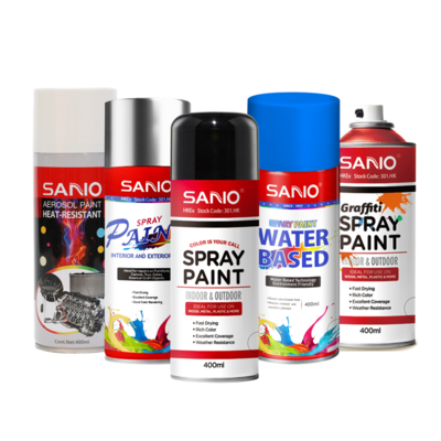 SANVO Mine paint manufacture 400ml anti-corrosion metal graffiti aerosol spray paint   factory acrylic spray paint