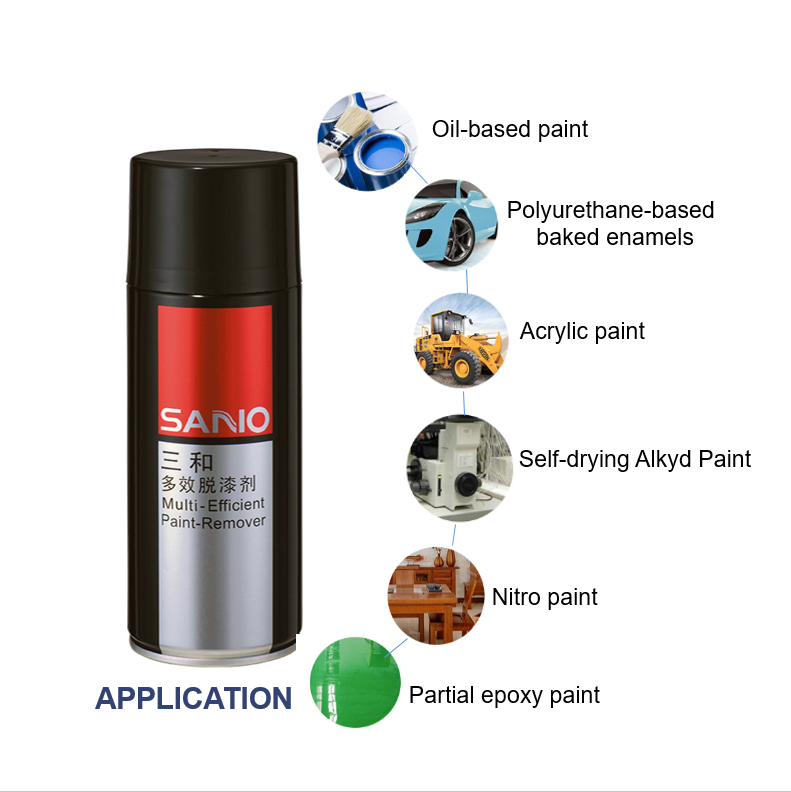 SANVO nitromors oil based epoxy furniture chemical paint remover for metal wood spray paint remover