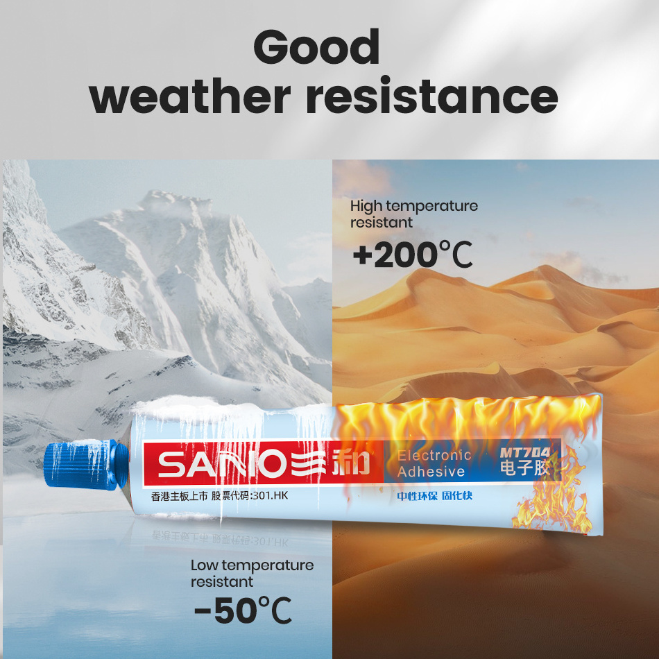 SANVO RTV silicone sealant 50ml Silicone Adhesive Electronic Bonding Glue 704