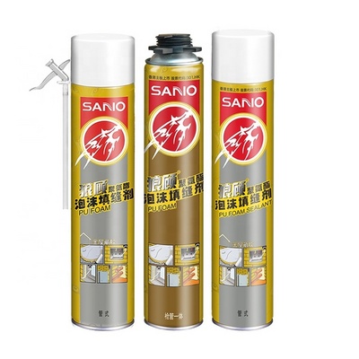 SANVO A5 High Quality chemicals Pu Foam Glue  polyurethane Manufacturer  spray foam insulation for door window pu foam