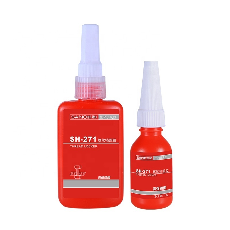 SANVO For multi-purpose fast curing high strength temperature resistant thread locking anaerobic adhesive plastic PE bottle glue