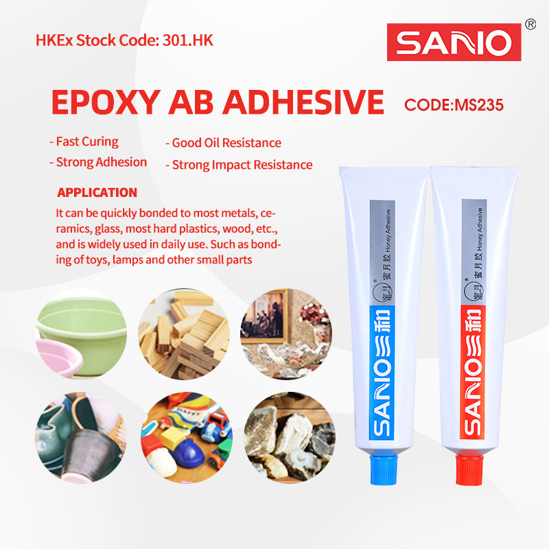 SANVO Transparent AB Glue Epoxy Resin Super Glue for Construction Packing Woodworking Transportation