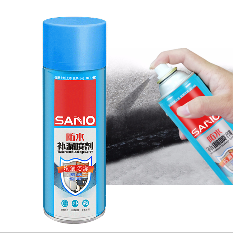 SANVO water repellent spray nano leak seal repair trapping  liquid rubber spray waterproofing spray for roof