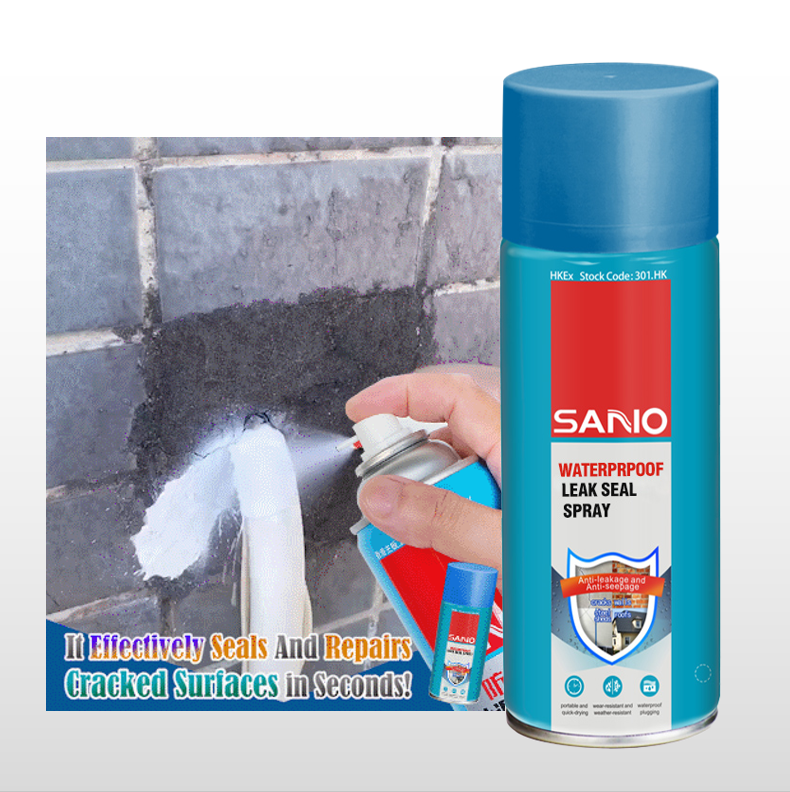 SANVO fabric waterproof spray 400ml clear white black liquid rubber spray waterproof sealant spray