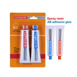 SANVO Transparent AB Glue 5-Minute Curing Epoxy Resin Adhesive for Construction and Leather Seal in Paste Appearance Epoxy Resin