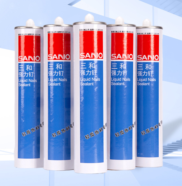 SANVO 300ml sbs adhesive wall hook Cost-Effective Construction Adhesive Nail-Free Liquid Sealant & Glue Resin & Acrylic Paste