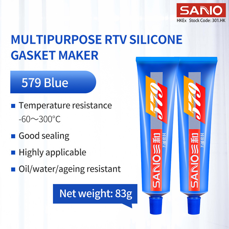 SANVO 579 Blue 83g RTV Silicone Gasket Manufacturer's Construction Sealants liquid rtv silicone