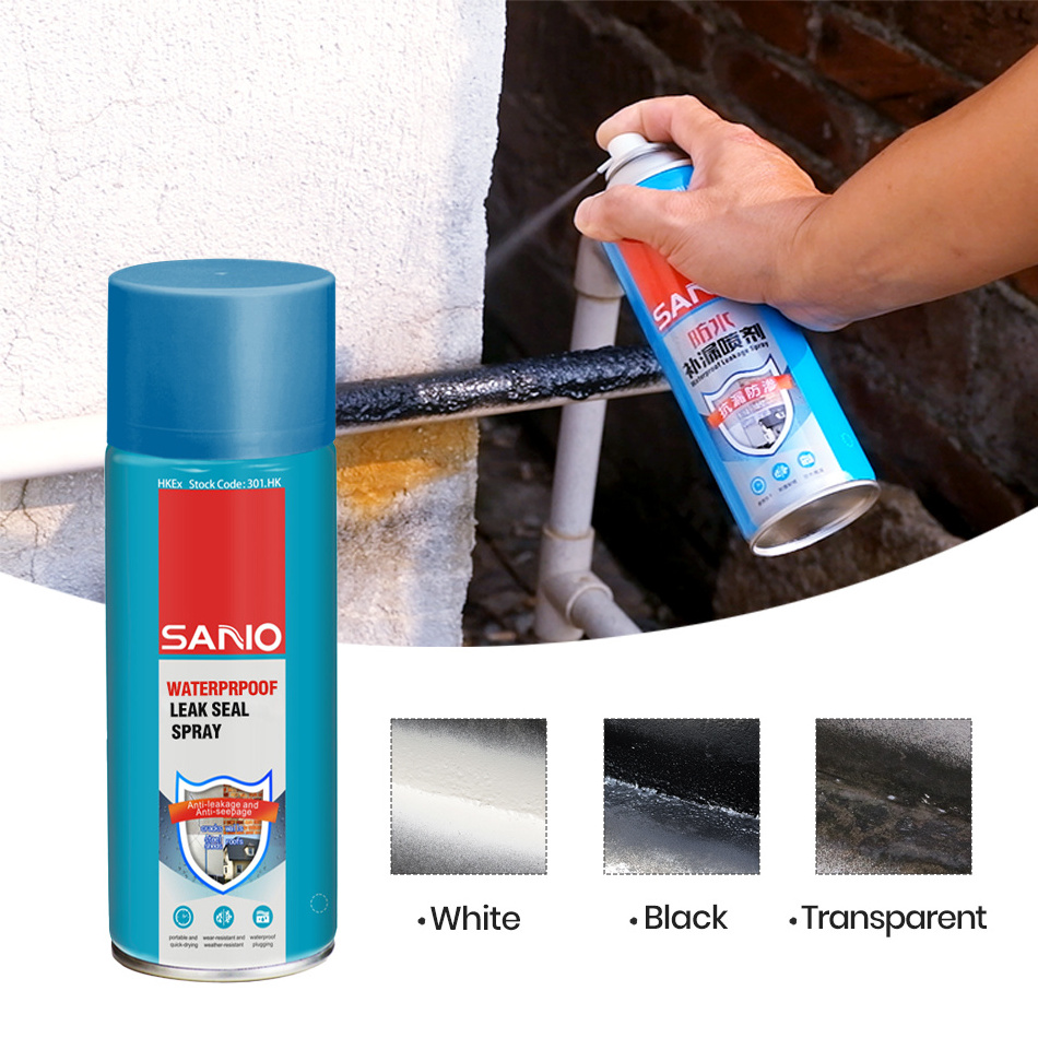 SANVO Wholesale waterproofing leak repair spray for roof waterproof and leak trapping spray  leak seal repair waterproof spray