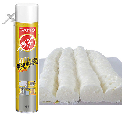 SANVO A3 White Polyurethane Insulation Foam Spray Model Number PU for Construction and Packing Chemicals Polyurethane Foam