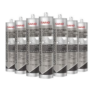 SANVO 590ml Weather-Resistant Clear Silicone Sealant 300ml Waterproof Adhesive Sealant for Metal & Glass anti-crack sealant