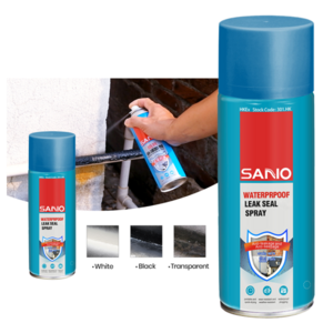 SANVO fabric waterproof spray 400ml clear white black liquid rubber spray waterproof sealant spray