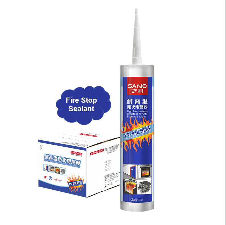 SANO high temperature silicone 300ml fire proof neutral silicone sealant