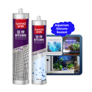 SANVO 300ml Acetic Glass Silicone Sealant Fish Tank Aquarium Glue for Construction Packing Woodworking Transportation