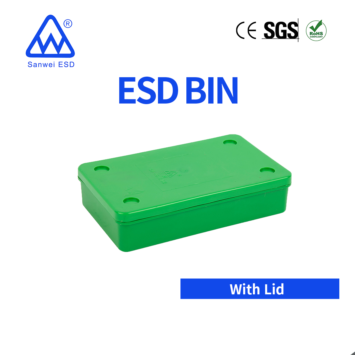 3W-9805106 ESD Antistatic Plastic Work Bin High clean material plastic storage bins