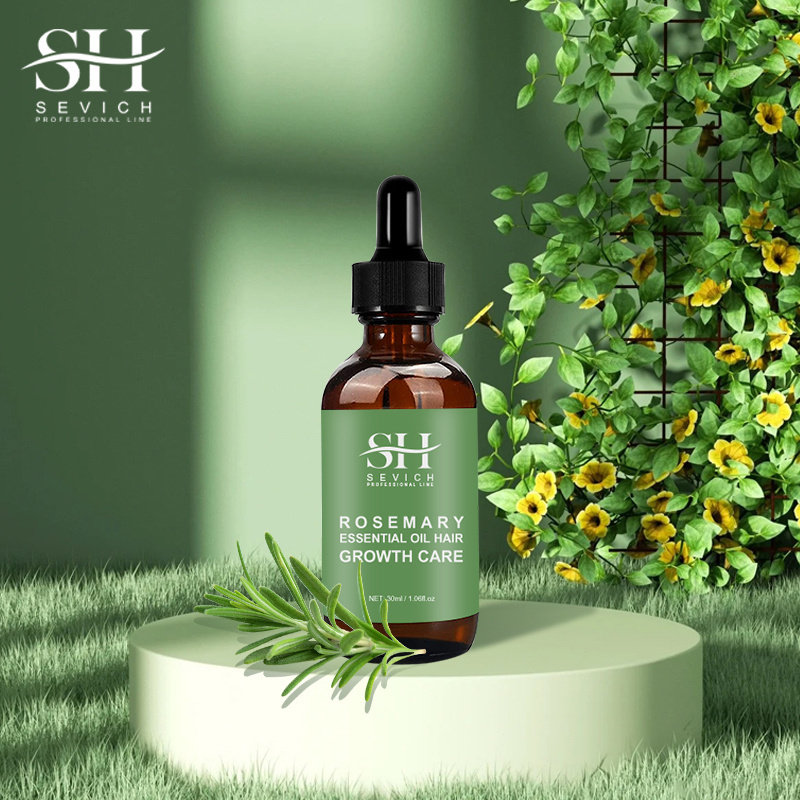 Private Label Cosmetics Hair Care Products Herbal Rosemary Mint Hair Massage Oil Serum Growth Oil