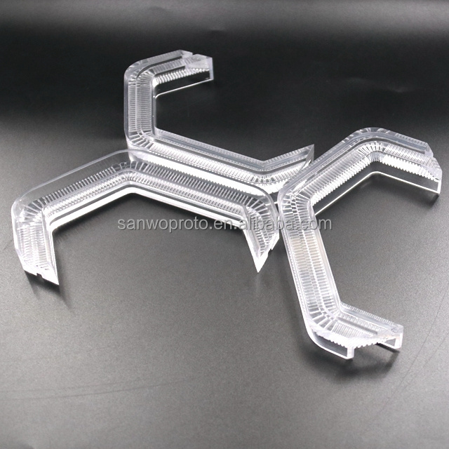 Custom Made Plastic Parts Clear Acrylic CNC Machining Plastic Fabrication Acrylic Milling Services CNC Machining