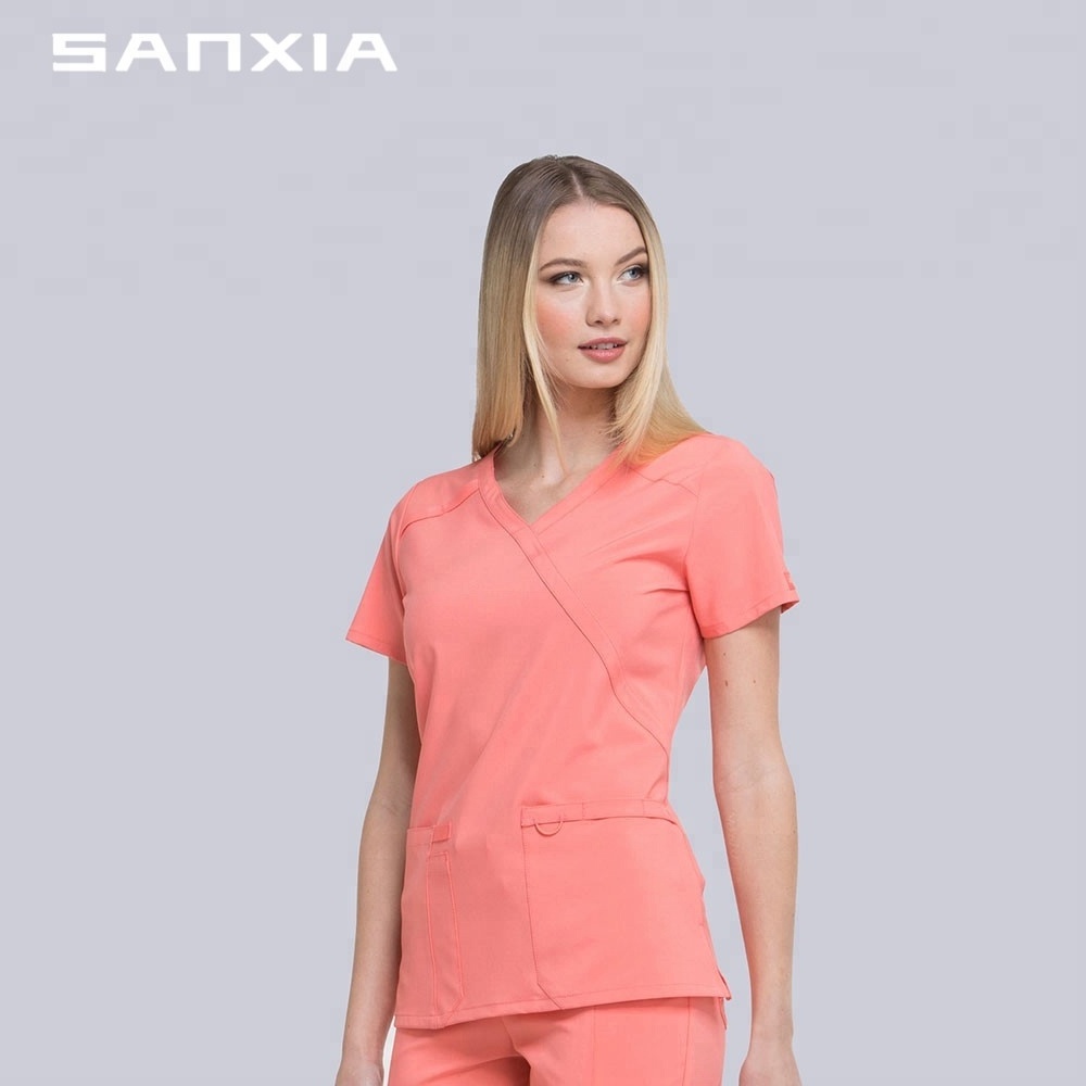 2019 new styler nurse uniform design medical scrubs wholesale