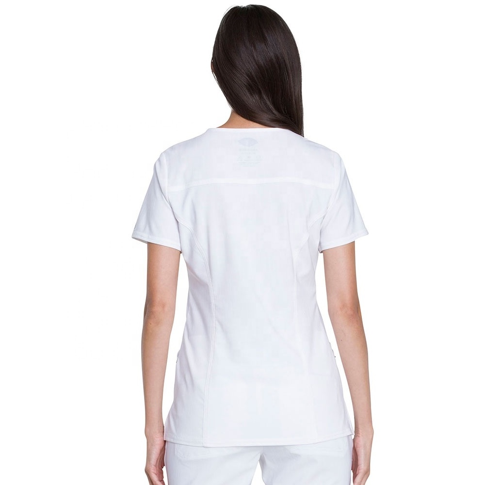 fashionable nurse white uniform designs scrub suit for hospital